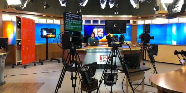 Television News Studio
