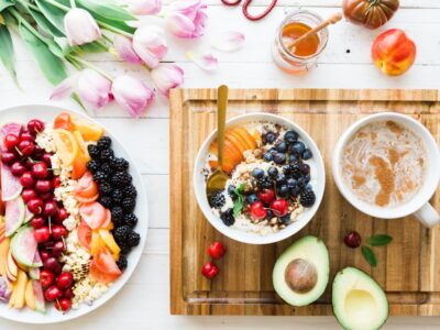 Put together all of my favorite eats on one plate. Because, as much as I adore the kids homemade pancakes, a bowl of fresh fruit is what I really want for Mother’s Day.