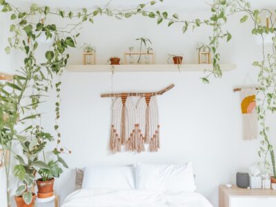 planten in de slaapkamer - bedroom with houseplants