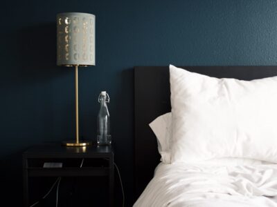 slaapkamer verven kleur - blue bedroom interior calm