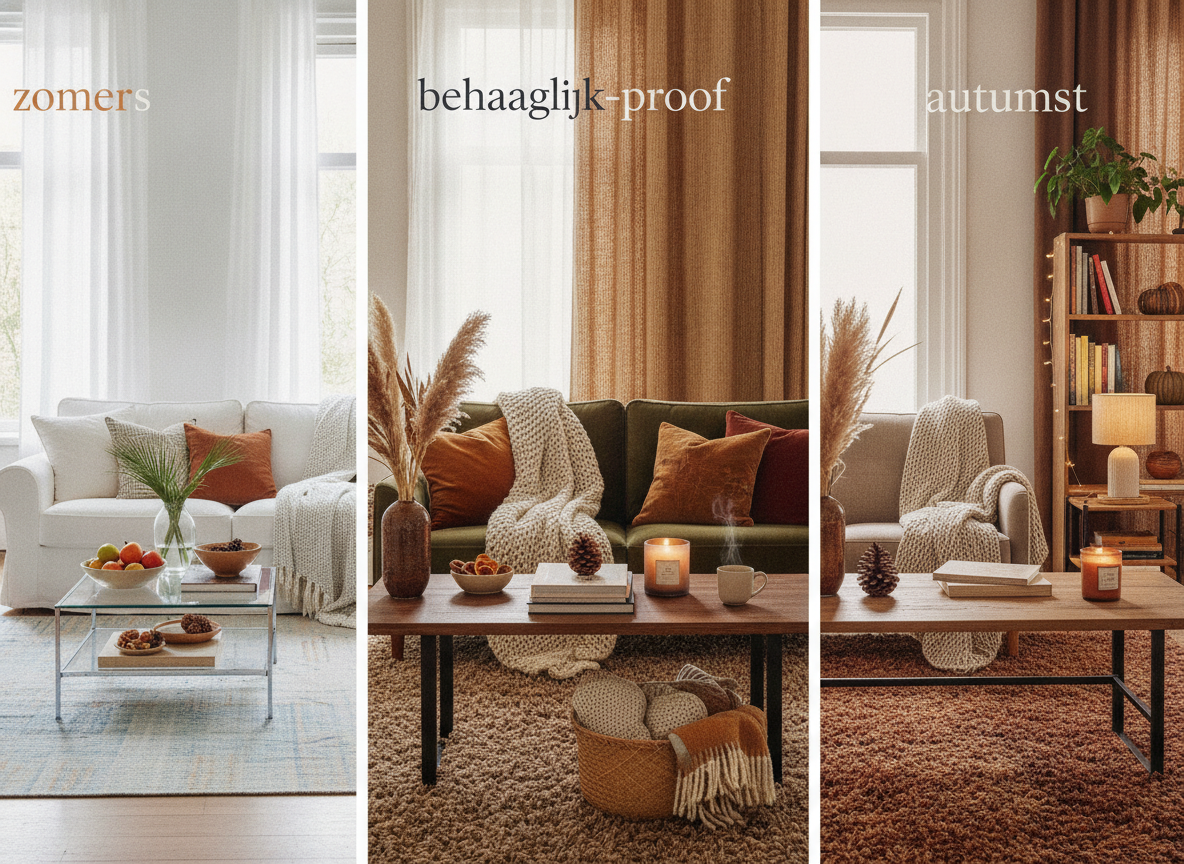 Maak je huis najaarproof in vijf stappen van zomers naar behaaglijk